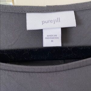 Pure Jill slate gray A-line maxi dress size M